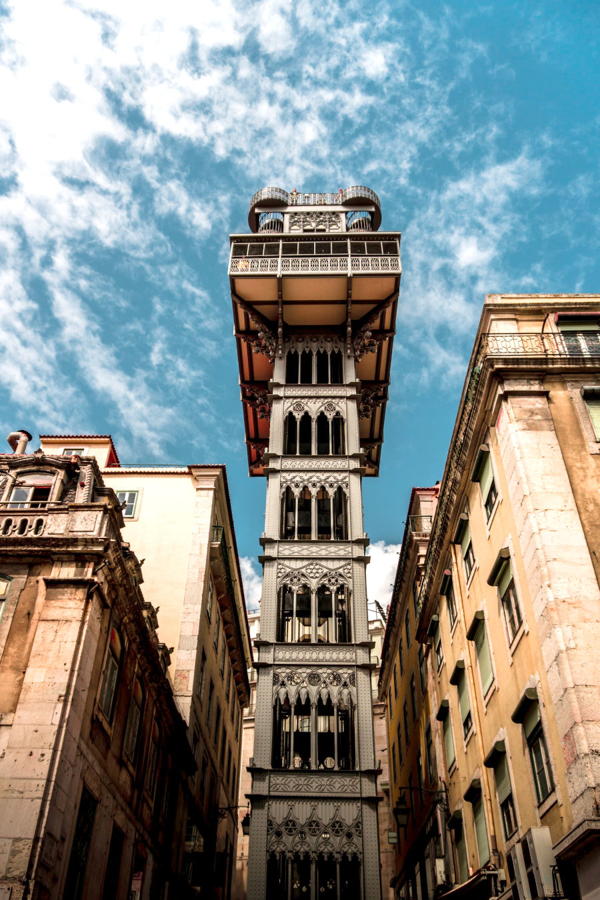 elevador de Santa Justa en Lisboa